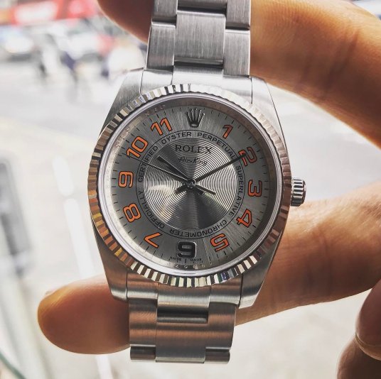 SandR_UK's tweet photo. Designed to conquer the skies, @Rolex Air King, 2011 with box &amp; papers is in-stock now #rolexwatches #luxurywatches https://t.co/0UGskSZ2BO