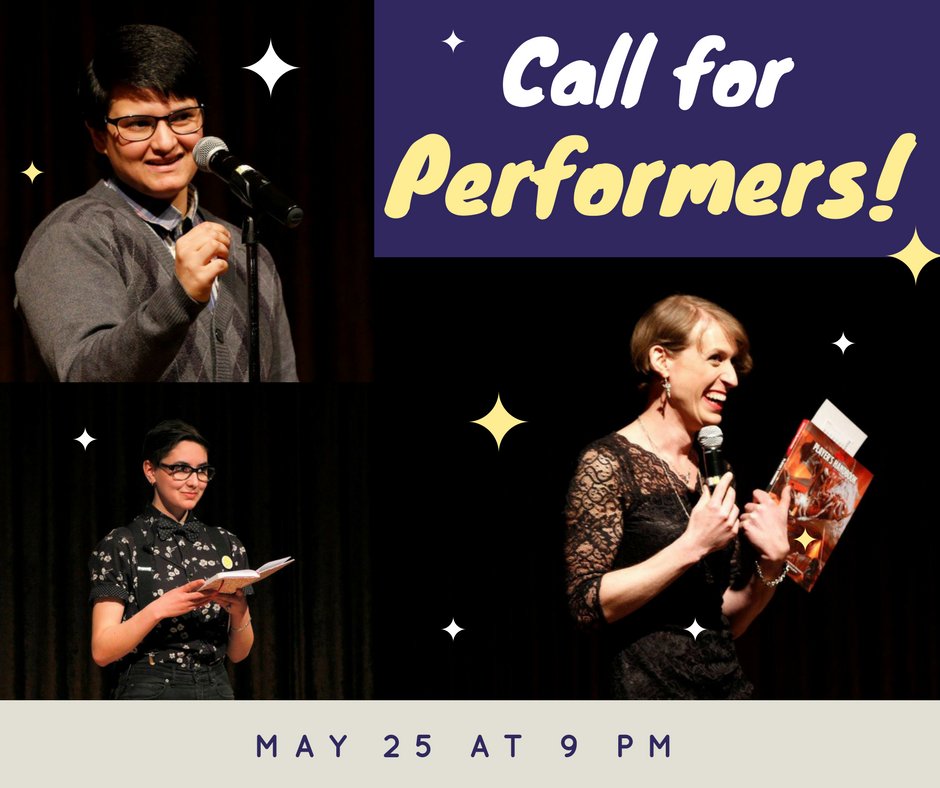 QueerArtsYYC's tweet photo. @ComingOutYYC are looking for writers, performers and story tellers for the festival event on May 25 at 9pm. Contact: info@comingoutyyc.com https://t.co/E5LX4WEd0c