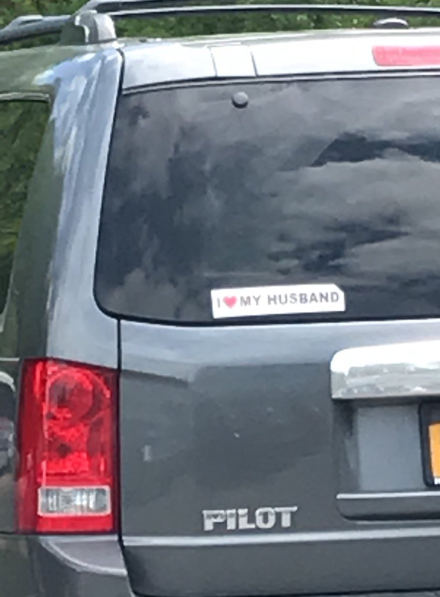 Apparently this is a news flash?!  Hope he knows this already.  Also hope Husband has one for you too.  Otherwise #awkward  #bumperstickers
