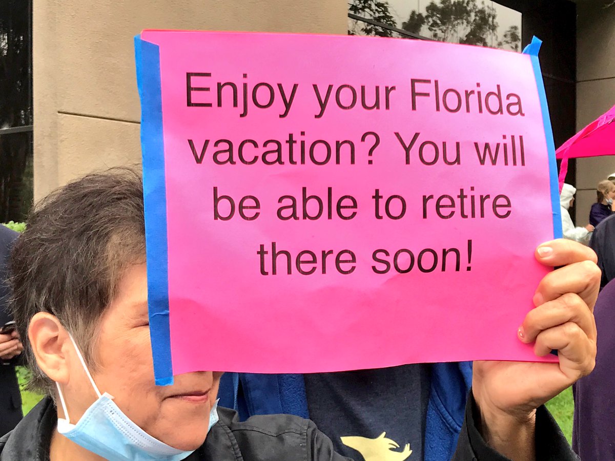 SDIndivisible's tweet photo. Well Issa?
Tell us #WhyIsIssaInFL
a)
Collecting your #AHCAPayOff?
b)
Selling out your constituents?
c)
Hiding from us?
d)
All of the above https://t.co/CfjNT3OQpW
