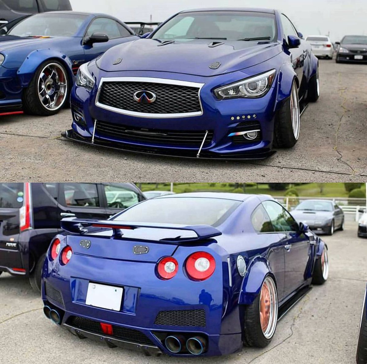 TunerMob's tweet photo. That's a sick Q50, I mean GTR... wait what? https://t.co/X5jepuoWZy