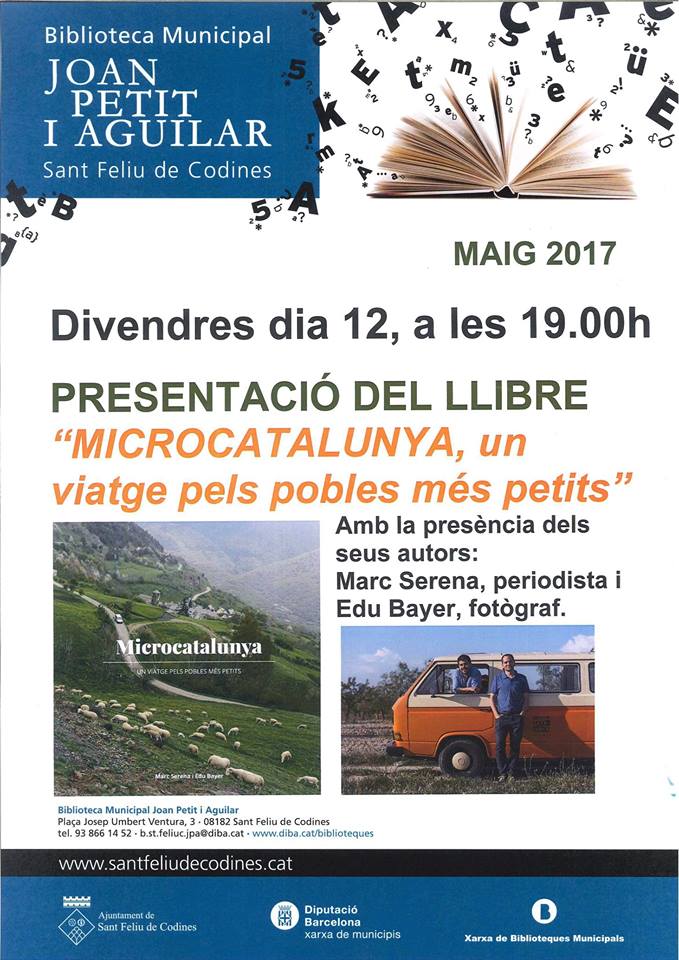 Divendres presentem MICROCATALUNYA a Sant Feliu de Codines i el 26 de maig a <a href="/MUNTANYUM/">MUNTANYUM</a> Duesaigües microcatalunya.cat/presentem-el-l… #joproposo