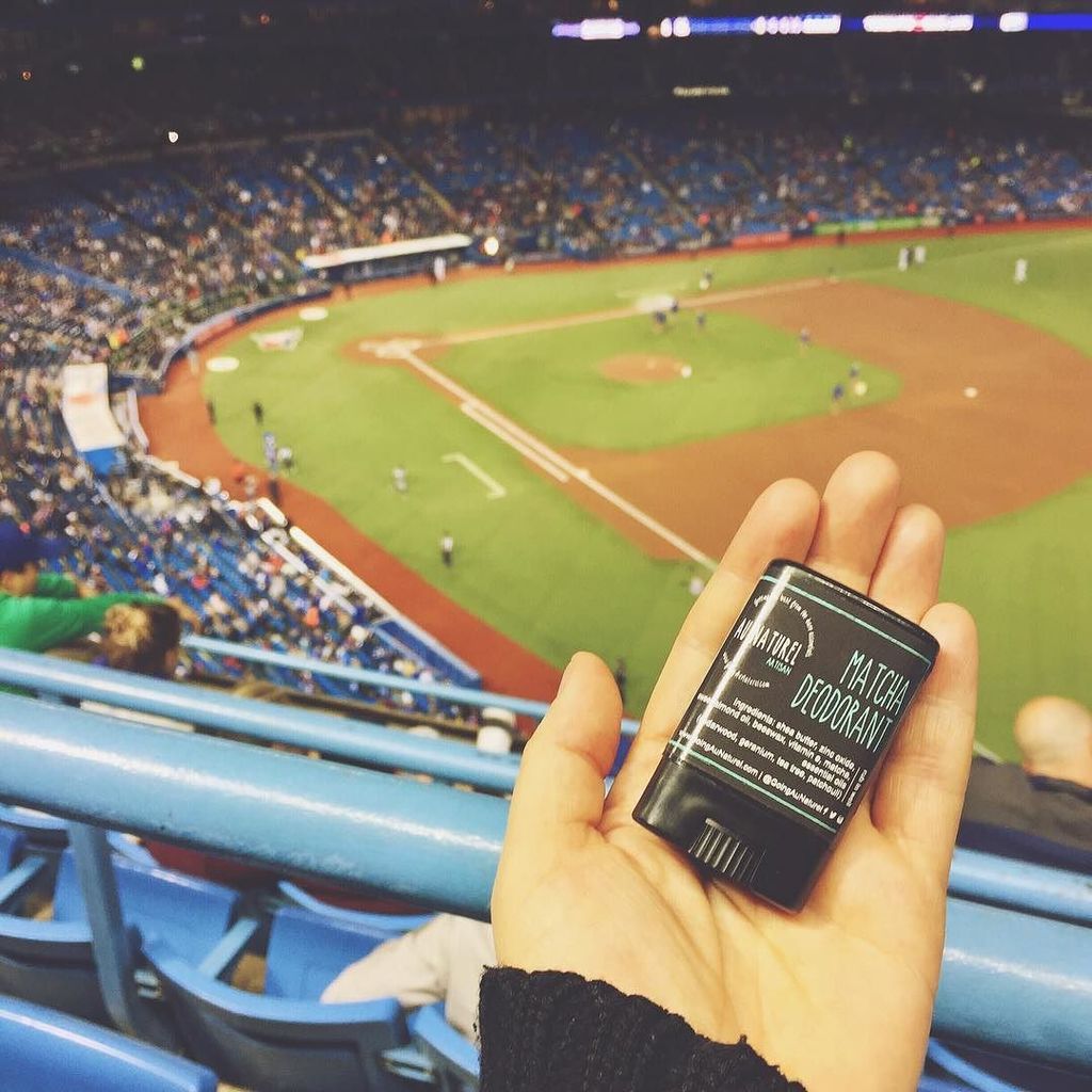 Even the Toronto Blue Jays approve of our Matcha Deodorant!! ⚾️ Ok, maybe not "officially", but we're sure they wo… bit.ly/2pw8dxm