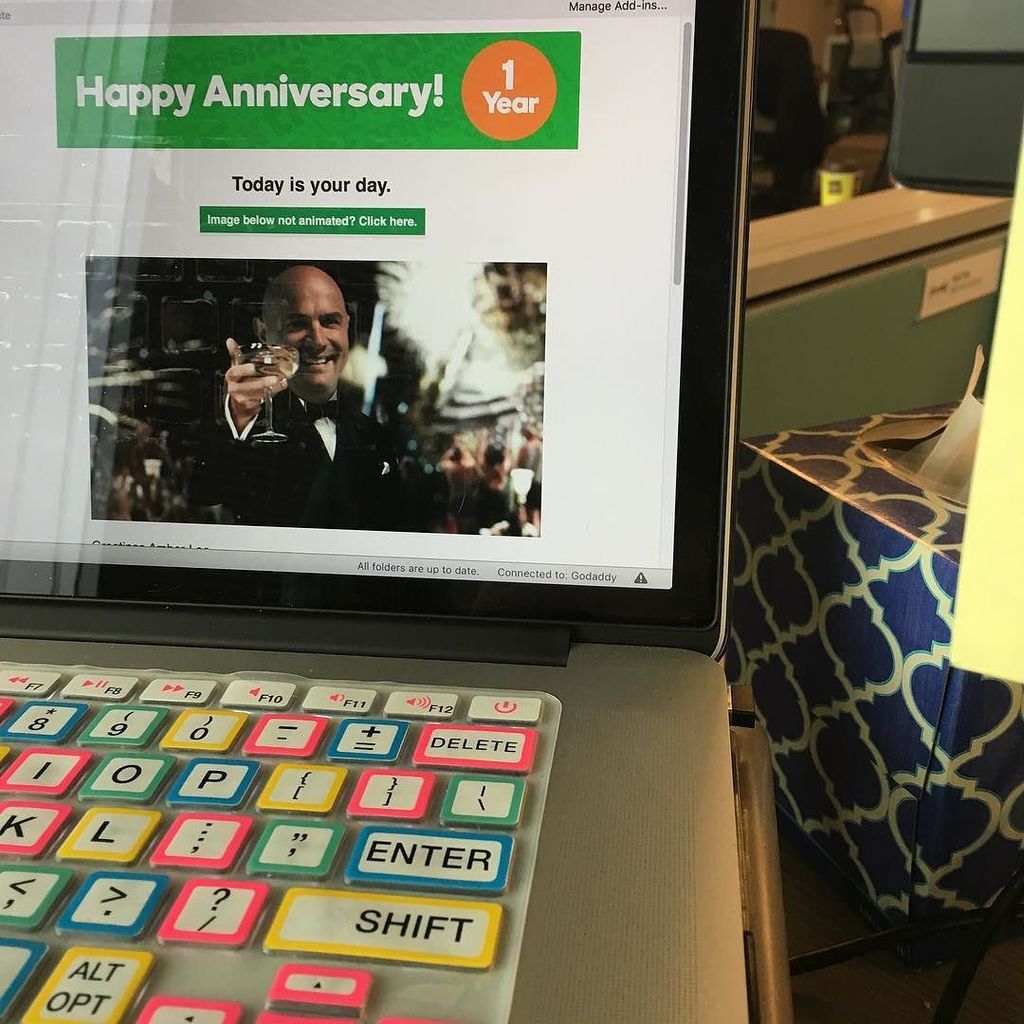 thecodegoddess's tweet photo. It's officially my 1 year anniversary! #insidemt #mtworklife @mediatemple .
.
.
#womenintech #webdeveloper #progra… https://t.co/QHflBfySfM https://t.co/FvVgP06jNB