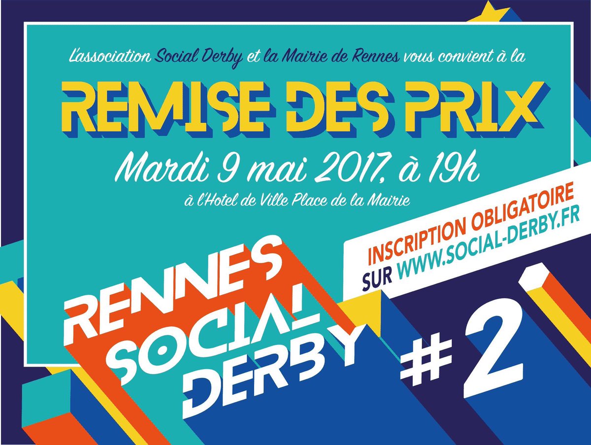 LaurentRiera's tweet photo. C'est parti pour la cérémonie de remise des prix du Rennes @_SocialDerby, 2e du nom ! Du suspense, de l'action, de l'émotion... #BigUp https://t.co/8lV9mBXPYt
