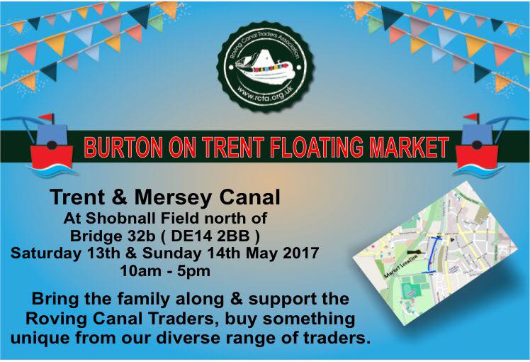WhyNotBoat's tweet photo. Not long now until the #BurtononTrent #floatingmarket! Your chance to #buyitoffaboat! https://t.co/PYV0uxmC7L