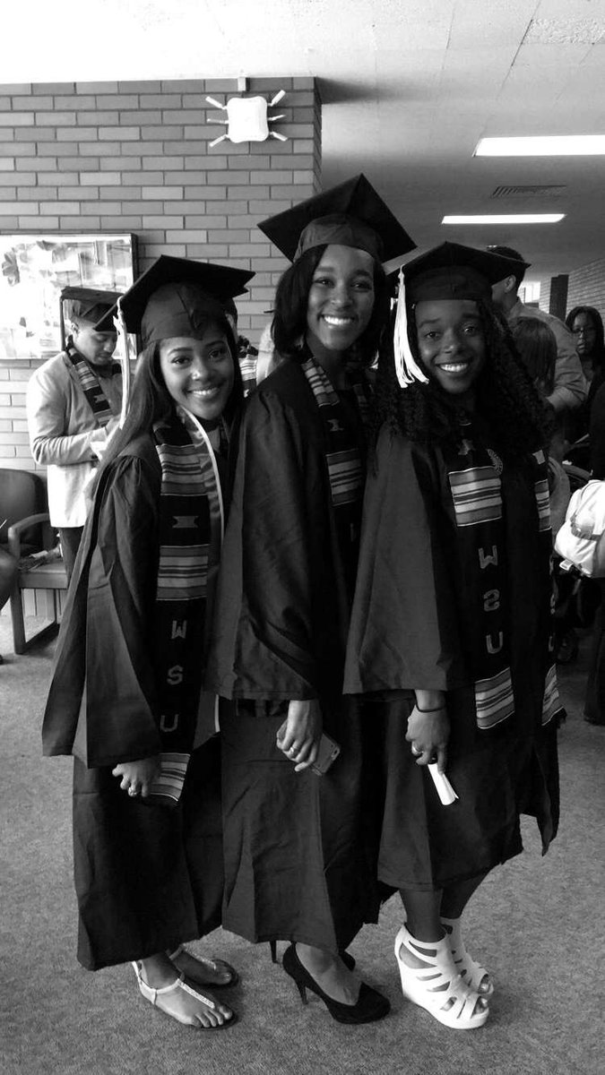 WSU Track and Field scholarship athletes...Graduation Day!! #myWSUstory