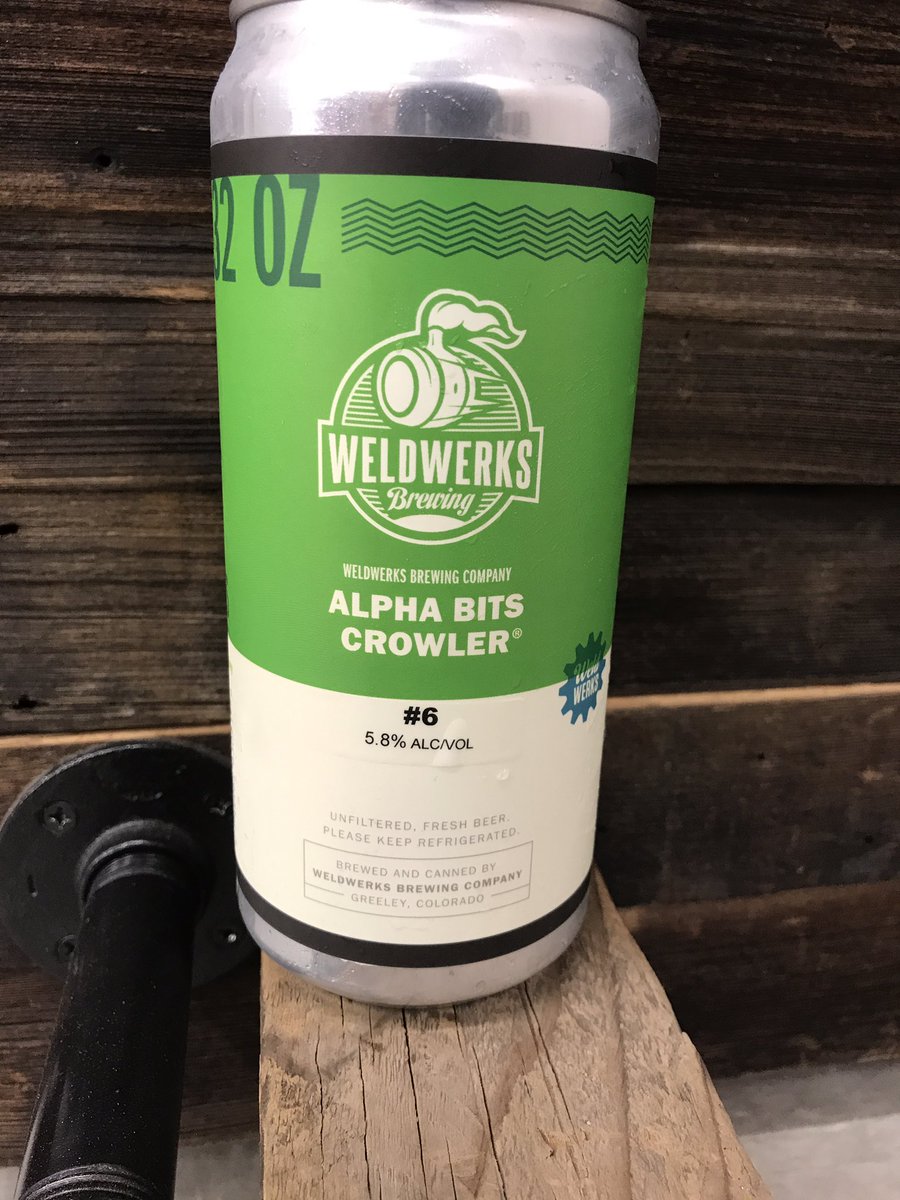 All new! Alpha Bits Crowlers from Weldwerks <a href="/WeldWerksBrewCo/">WeldWerks Brewing Co.</a>