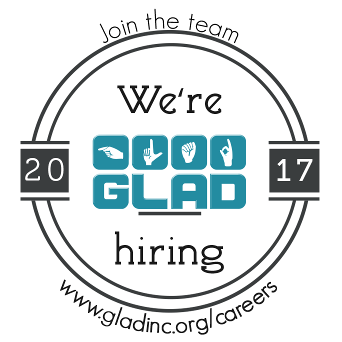 GLADeaf's tweet image. #WorkForGLAD #ASL is our primary mode of #communication, making GLAD an #accessible place for #deaf &amp;amp; #hardofhearing gladinc.org/careers
