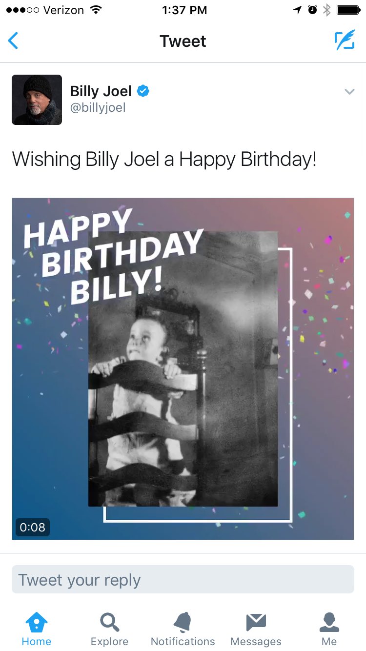 .... did Billy Joel just wish Billy Joel a happy birthday? 