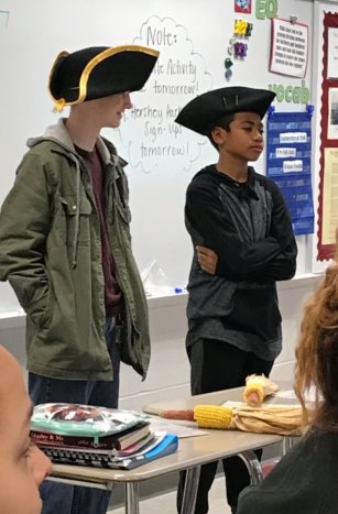 Our 8th graders had a fun day learning about the Underground Rail Road, thanks to Time Travelers Trunks! <a href="/MMS_principals/">MMS principals</a> #MASDproud