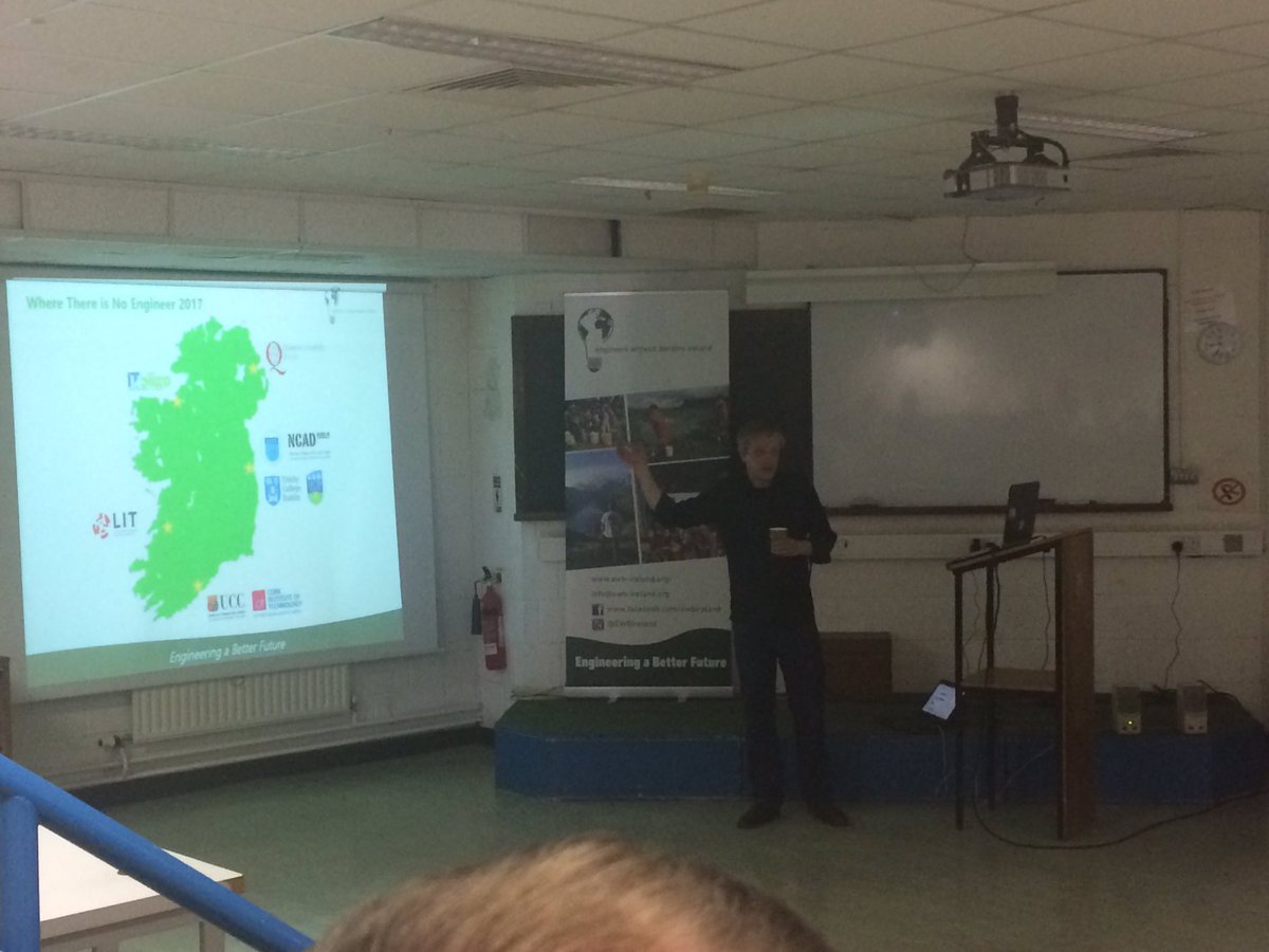 ColinJ_Keogh's tweet image. Declan Alcoch from @EWBIreland outlining the #wtine challenge.#technology talking abut this years application in @nepal_ireland