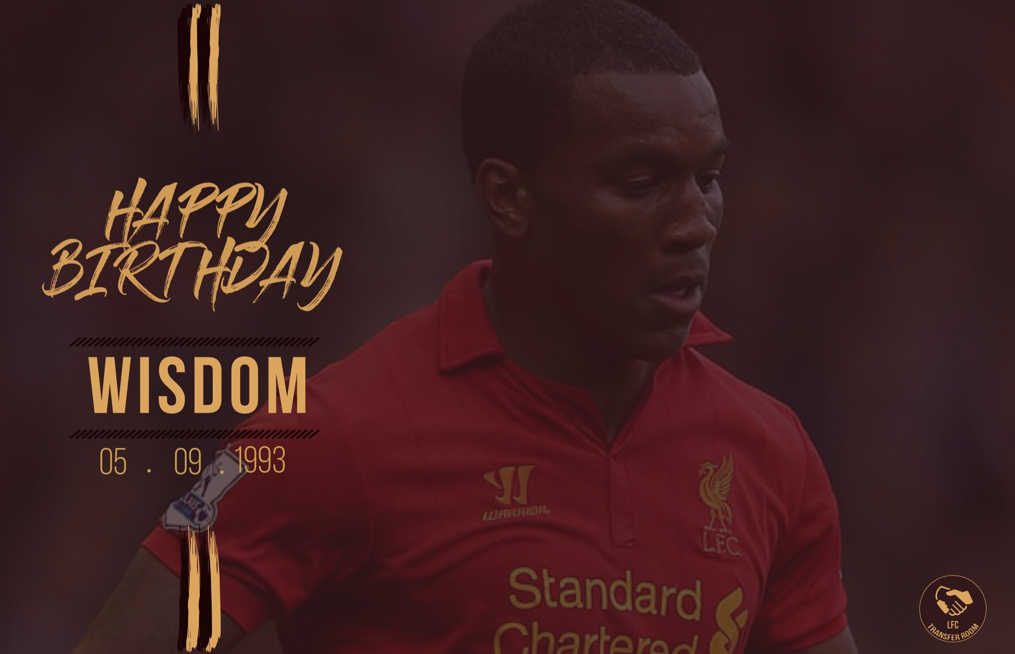 Happy Birthday to another Red! Andre Wisdom who is turning 24 today. 