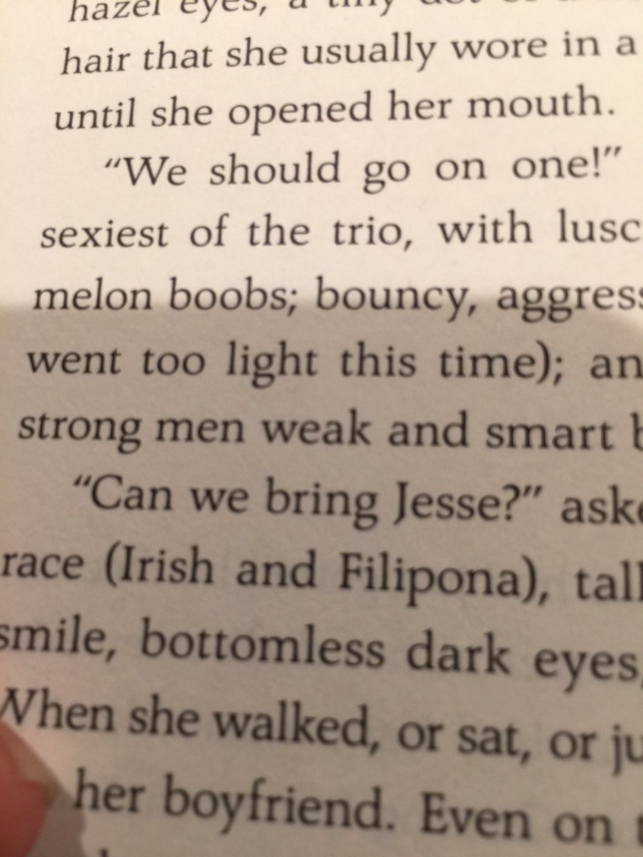_loveashton's tweet photo. I'm late on reading Bliss, but is this a typo? Lol @shaymitch Irish and filipona? https://t.co/UFxSXz63Tp