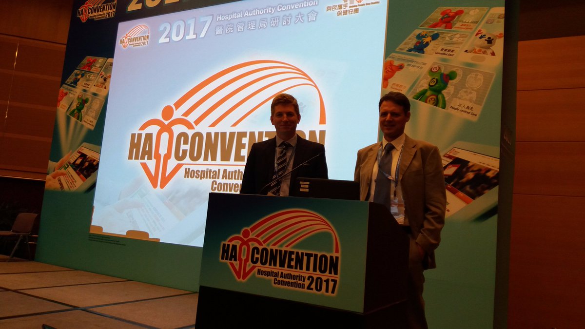 VirtualDocProj's tweet photo. Dr Mike Thompson and Huw Jones of the Virtual Doctors presenting at the #HongKong Hospital Authority Convention 2017 https://t.co/lQO21kylHD