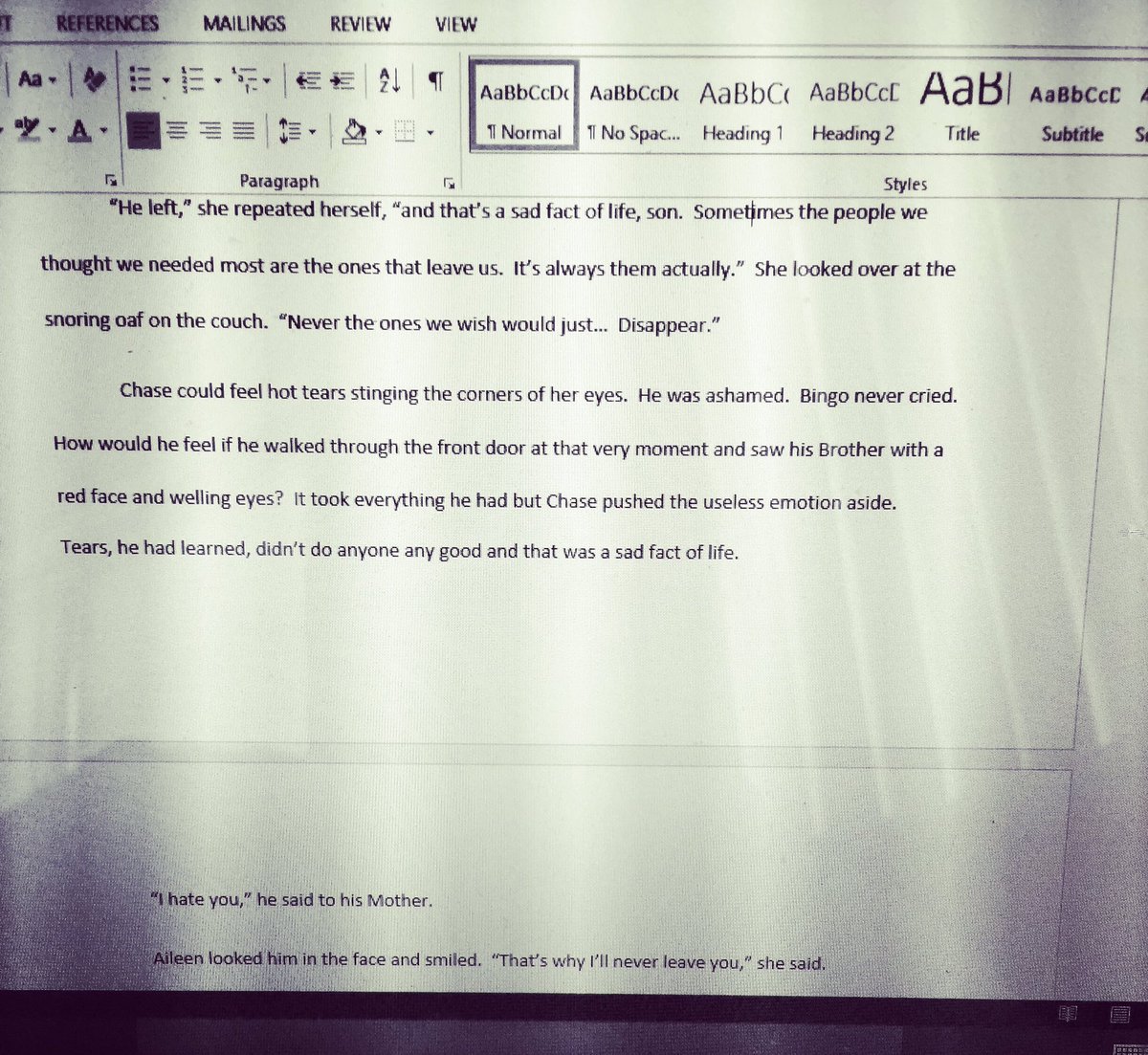CaleMadewell's tweet photo. First draft thoughts: I think I can, I think I can...#writer #firstdraft #author #horrorfiction #TheBleakSeason https://t.co/L4IkBzKTQu