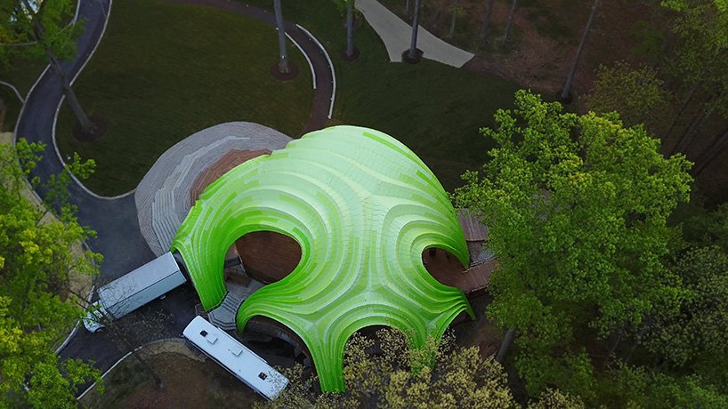 eccodesigninc's tweet image. Marc Fornes shapes the 'chrysalis' amphitheater in maryland's merriweather park  ow.ly/jRbG30bOjP5