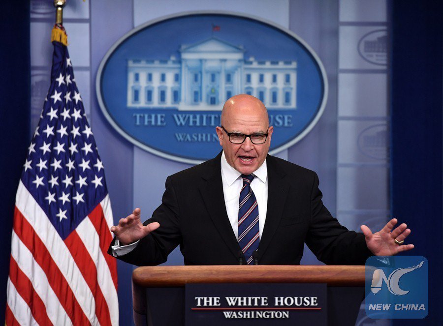 XHNews's tweet photo. U.S. national security advisor says "wholly appropriate" for Trump to share information with #Russia https://t.co/99s5f5GeIx https://t.co/PbKCd9iSaq