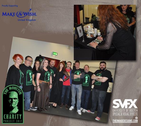 monsterproj's tweet photo. Big Thank you Sid Haig and @TheRealElvira for stopping by the display in aid of @MakeAWishUK @PopcornHorror @jimbomcleod @aintitcoolnews https://t.co/DQWg1yCVDF