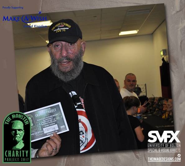 monsterproj's tweet photo. Big Thank you Sid Haig and @TheRealElvira for stopping by the display in aid of @MakeAWishUK @PopcornHorror @jimbomcleod @aintitcoolnews https://t.co/DQWg1yCVDF