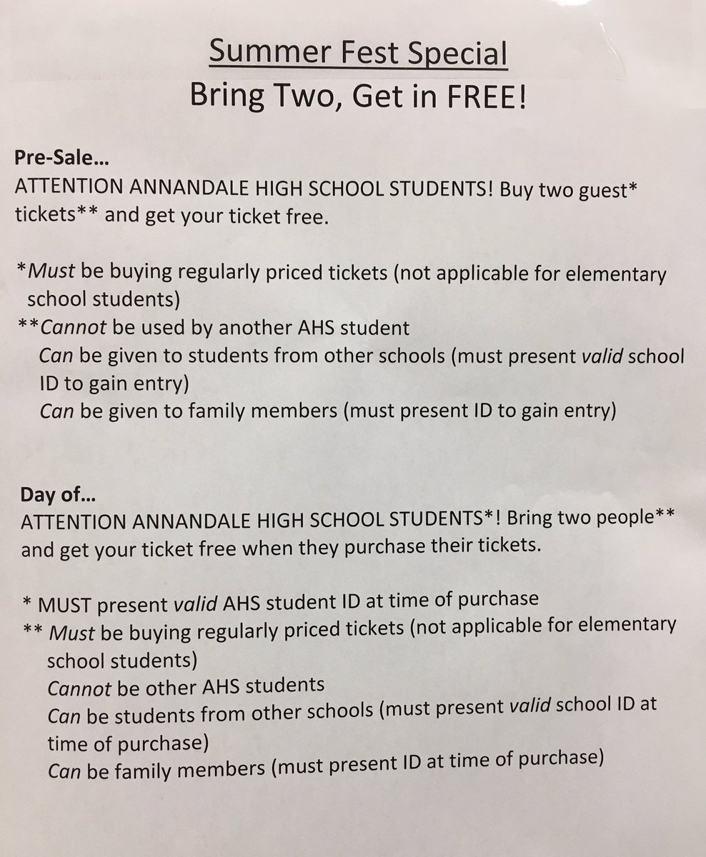 DON'T MISS OUT ON ANNANDALE'S FIRST EVER SUMMER FESTIVAL!!SUMMER FEST TICKETS GO ON SALE TOMORROW AT ALL LUNCHES OR IN RM210 FOR $10!! 🌴🌺☀️🌊