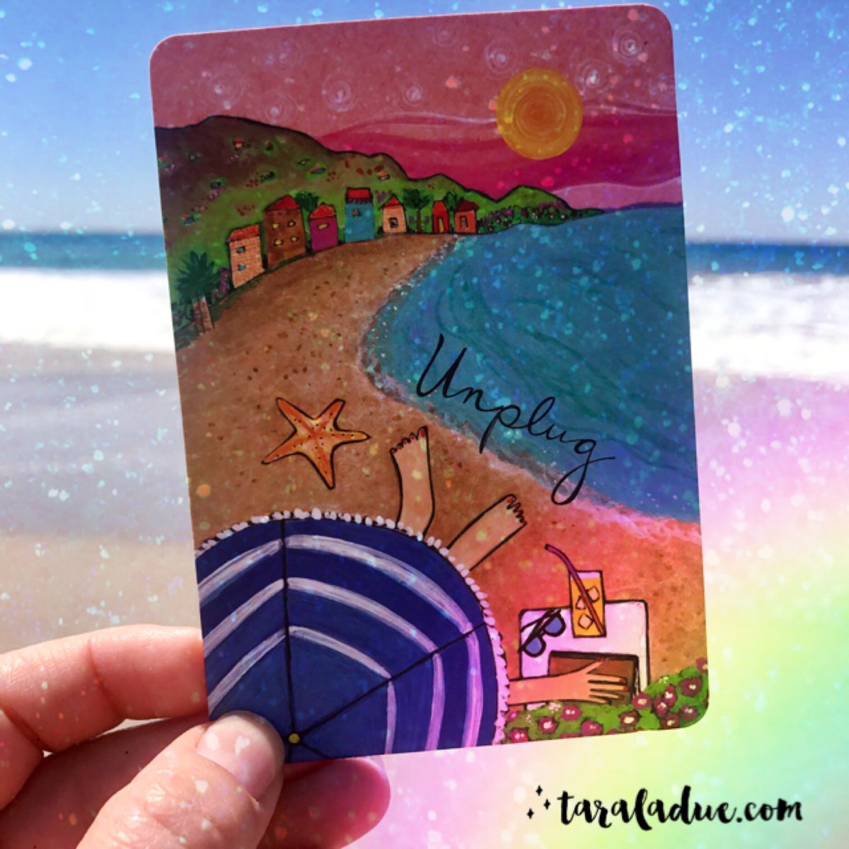 taraladue's tweet photo. Thanks 2this lil ❤️ note from @Kris_Carr I am taking a #socialmedia detox! 🙏🏻 Crazy Right, being a #socialmediacoach ❤️ #angelscards #unplug https://t.co/keggYxXA6l