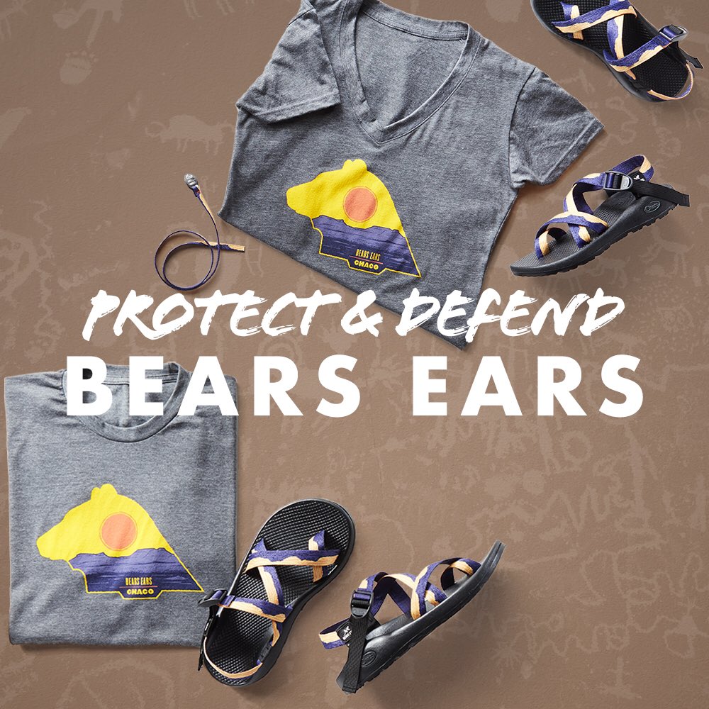 100 % of Net Proceeds from the #BearsEars Collection will go to Protecting the Monument: chacos.com/bearsears 
#PublicLandsPublicHands