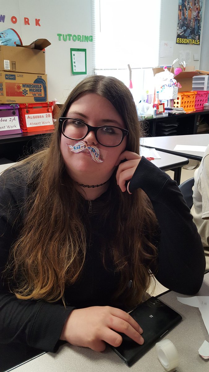 Foley_Math's tweet image. "Look, Mrs. Foley, I have a math-stache!"