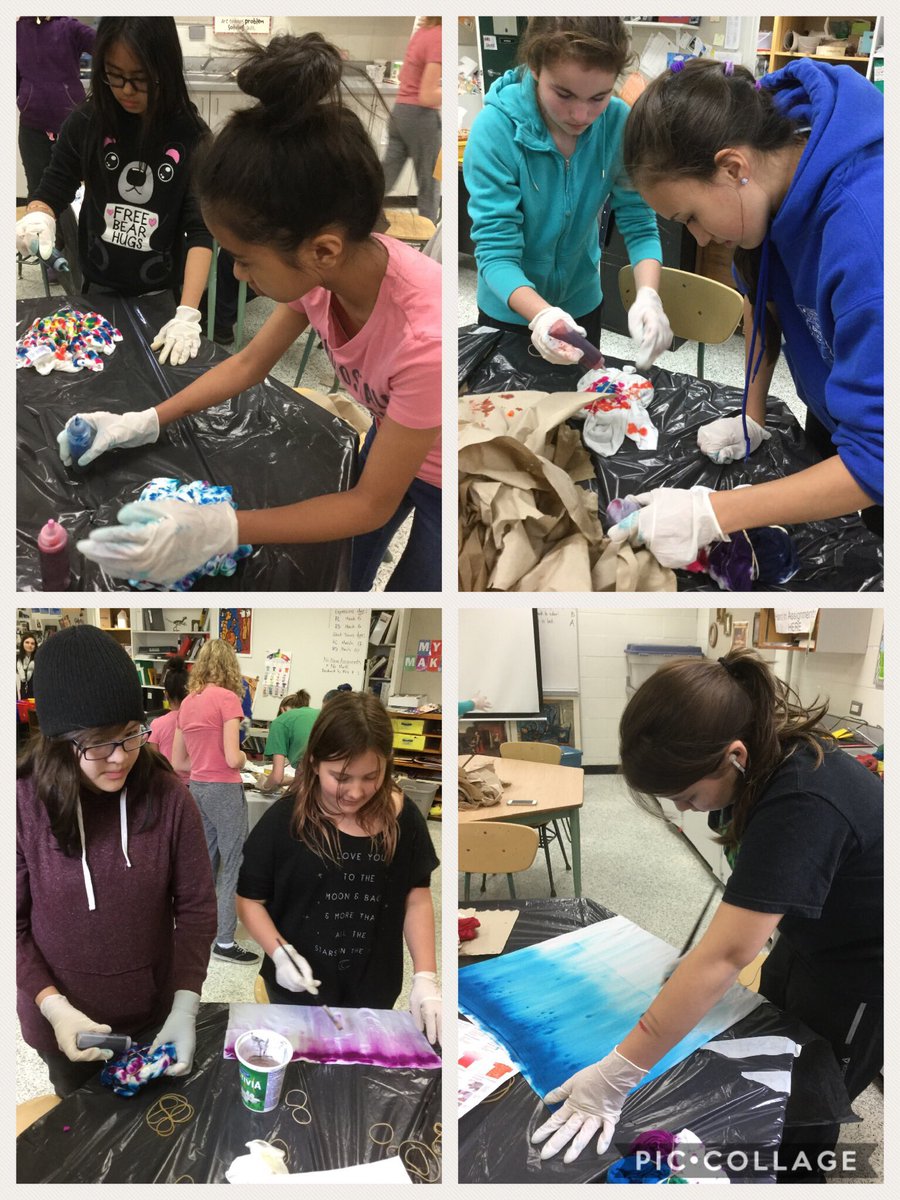 __Huckleberry's tweet photo. @MUCCPride #MYMAKE wraps up a creative year with tie dye and pizza! Can't wait to see how these shirts turn out!!! https://t.co/k1dTt19SFg