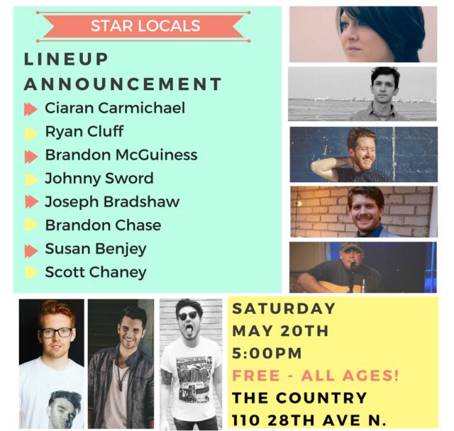 StarLocals's tweet photo. THIS Saturday! 5-8pm Free https://t.co/UhyReHpMUD