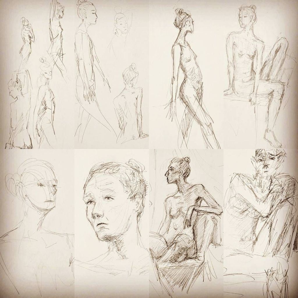 olgaandreyeva's tweet photo. Model drawings from last week's dink n draw at #BatHaus https://t.co/ur6TALvyJM https://t.co/T98D5ixXuN