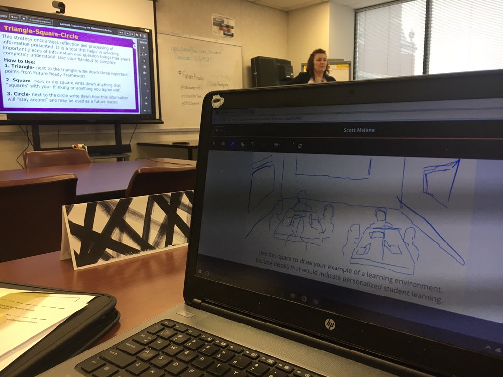 <a href="/OmahaPubSchool/">Omaha Public Schools</a> LAUNCH members sketch the typical classroom using @ClassFlow @toriclassflow @OPSCleaver <a href="/showmerob/">Rob Dickson</a> #opsproud