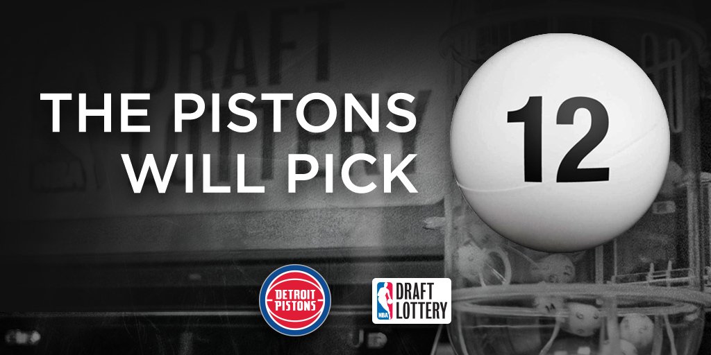 There it is. We'll pick 12th in the 2017 NBA Draft. #DetroitBasketball https://t.co/0SqSxZFIt6