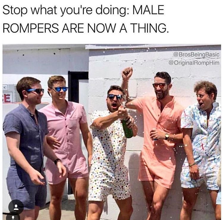 TiffanyLynnvarg's tweet photo. What a great time to be alive! #maleromper #Manper 🤦🏻♀️ https://t.co/CTfhp2pLXk