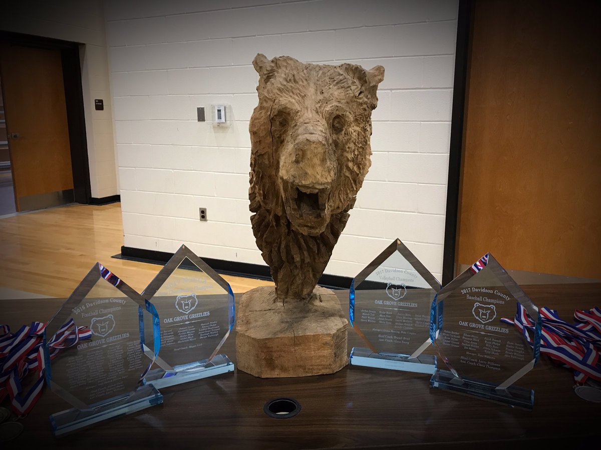 DCS_Shamblen's tweet photo. Great athletic banquet tonight with a special recognition for the "Original OG AD"! #GrizzlyPride @ogms_athletics @OGMSgrizzlies @dcsnc https://t.co/Cqawfysnoo