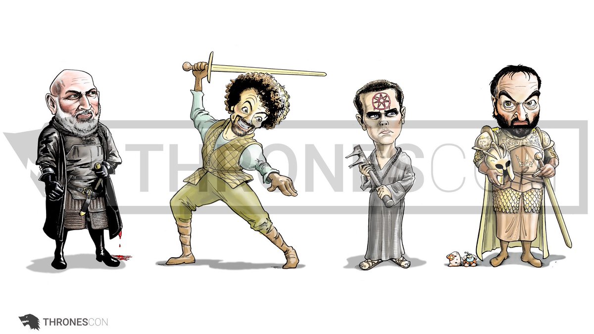 ThronesCon's tweet image. What a beautiful piece of art, by our talented artist Jenner! @dominiccarter7 @miltosyerolemou @Eugene_Simon @ianbeattie_ian #thronescon