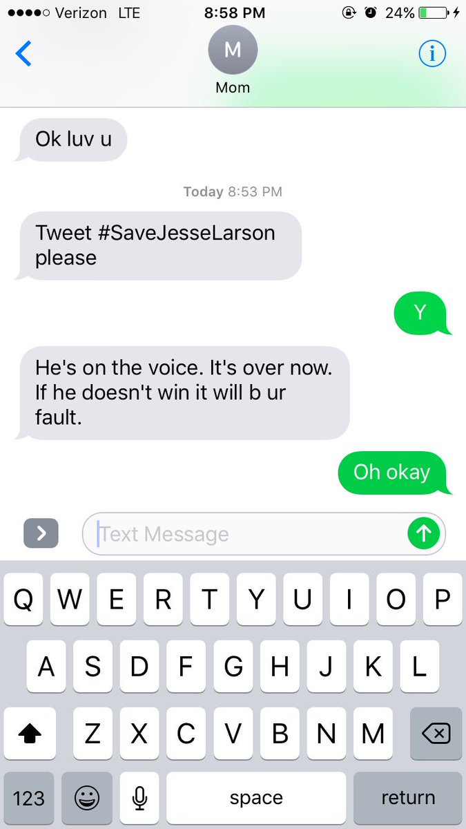 Karlaycakes's tweet photo. #SaveJesseLarson I guess bc mom told me to ๐คท๐ปโโ๏ธ https://t.co/HKLrbH2Vjk