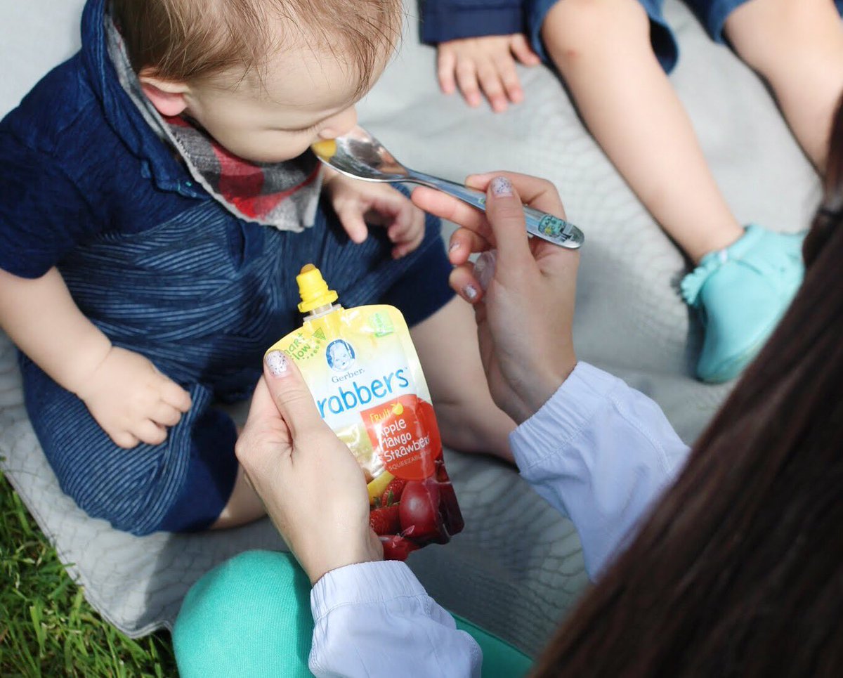 Ashpeavey's tweet photo. Loving the new spouts on the Gerber pouches! Save a dollar with the coupon here! #pouchwin #ad
https://t.co/4oG4npzNQF https://t.co/P4PoDuTEdx