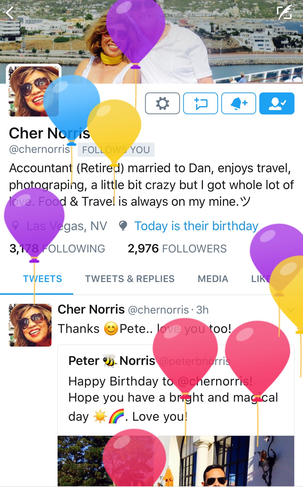  happy birthday Cher! Hope it was a fantastic day   