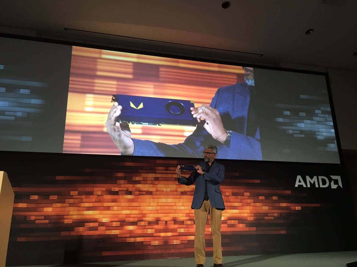 LisaSu's tweet photo. Great day Team @AMD.  So excited about @AMDServer EPYC, @AMDRyzen Threadripper, and @Radeon Vega Frontier Edition!!! https://t.co/8DJ4cNhySm