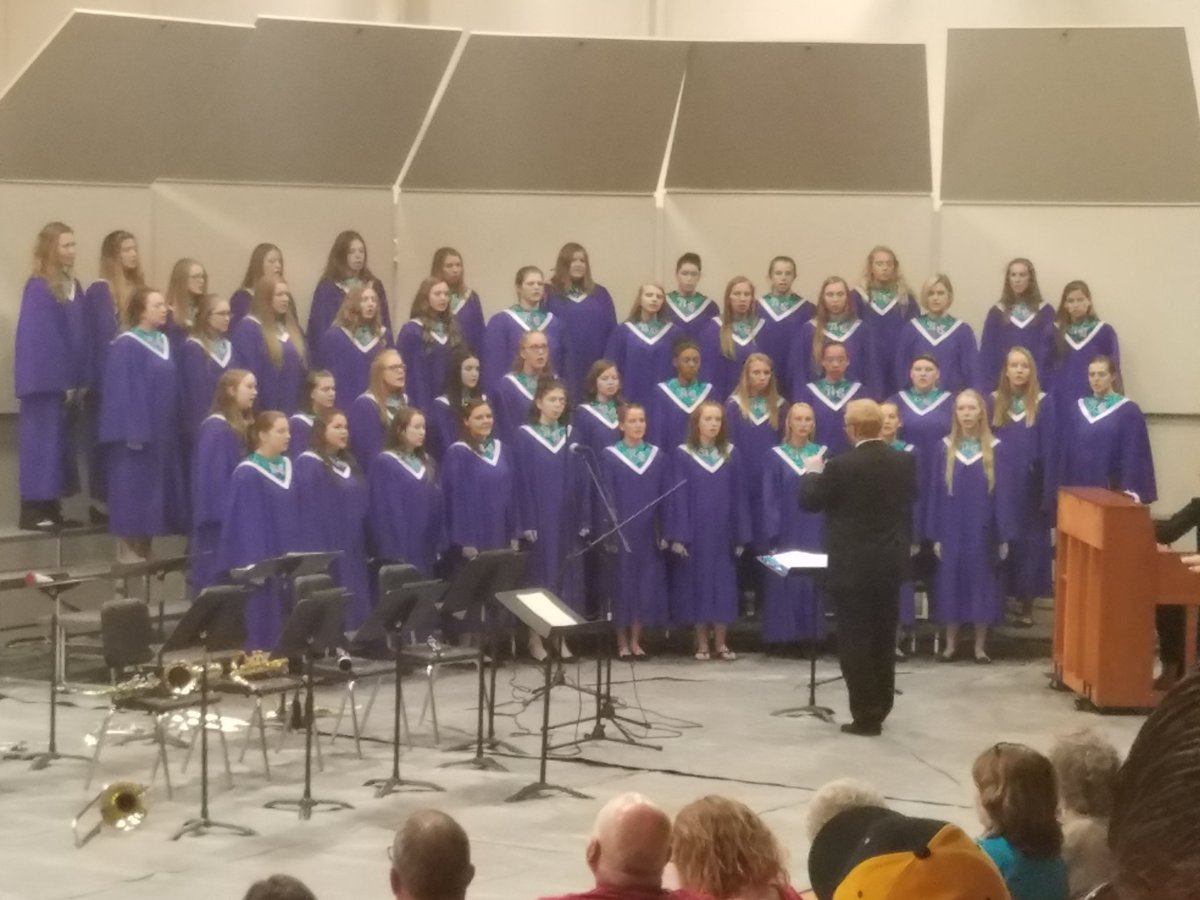 Terrific show from @northcedarcsd HS Band and @NCChoir at tonight's Spring Concert!