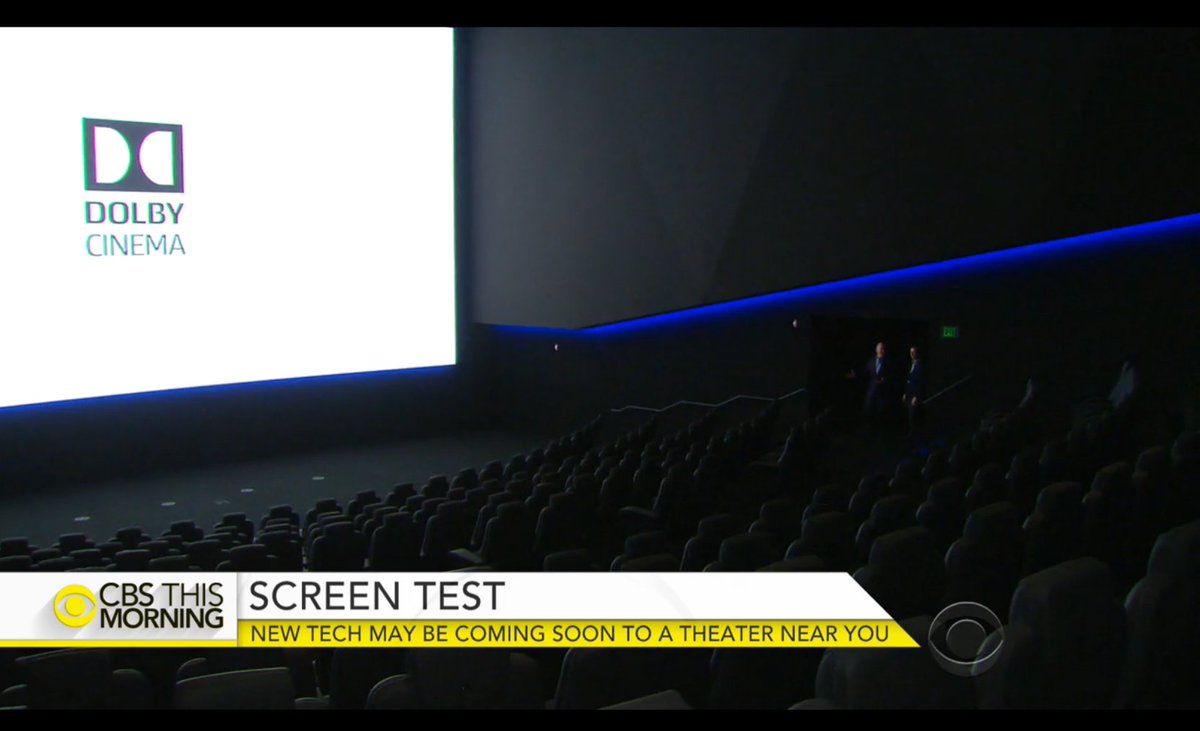 Dolby Cinema (@dolbycinema) on Twitter photo .<a href="/CBSThisMorning/">CBS Mornings</a> visited Dolby Cinema's working lab to experience "the best place on the planet to watch a movie." bit.ly/2rddM8k .<a href="/CBSThisMorning/">CBS Mornings</a> visited Dolby Cinema's working lab to experience "the best place on the planet to watch a movie." bit.ly/2rddM8k