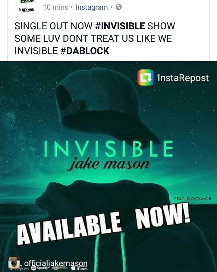 MateoBlockmob's tweet photo. Checkout JAKEMASON FT BLOCKMOB INVISIBLE 🔥🔥🔥🔥 https://t.co/ANS0sRF6bD