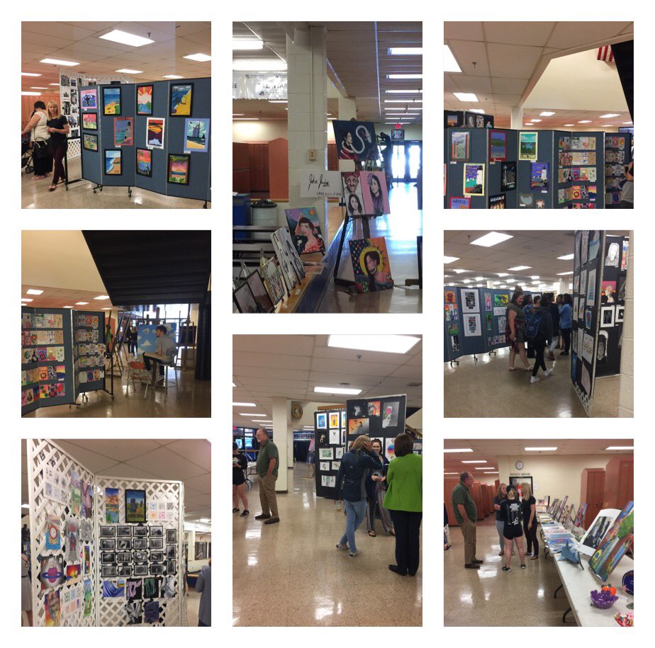 LaPlataHS's tweet photo. Great show by the Art Department! Thank you students and staff for all of your hard work. #WarriorArtists @LPHSArt https://t.co/l2JqGbMc3X