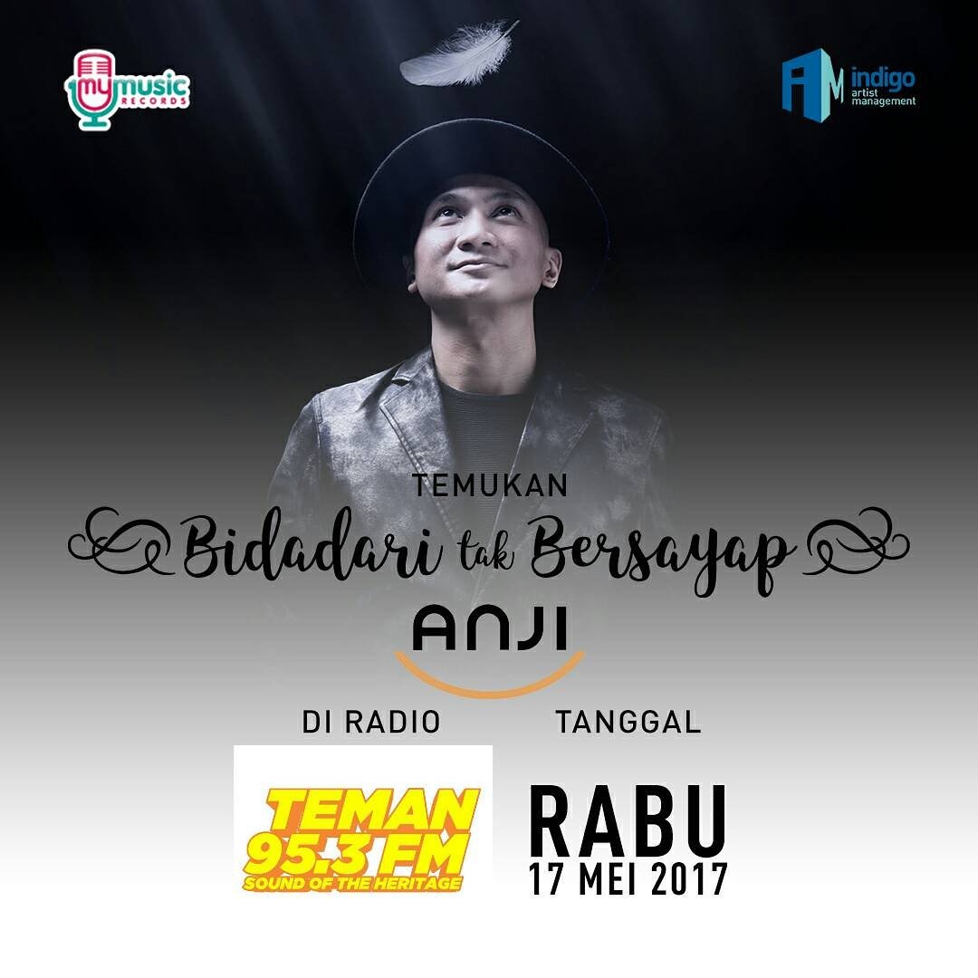 Yuks..simak pemutaran perdana single terbaru Anji <a href="/duniamanji/">Anji MANJI -</a> - #BidadariTakBersayap" only on 95.3 Teman FM Sound Of The Heritage!😉😍