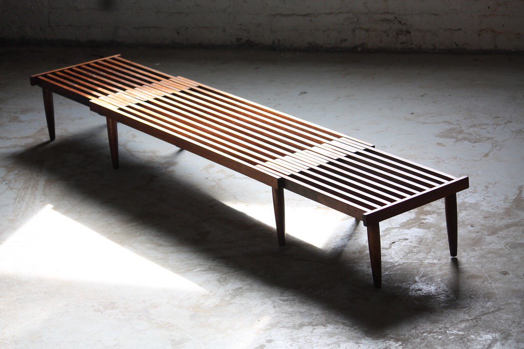 K2MODERN's tweet photo. Streeeeeetch. #k2modern #kennyk #slatbench #interiors #interiordesign #midcentury #midcenturymodern #chicago #vintage https://t.co/QX5byToTeD