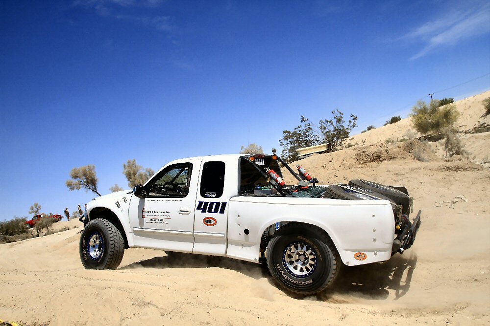 boothbrosracing's tweet photo. The race truck #401's version of #tuckedtuesday.  More pics posted to https://t.co/i81l0ZPXTn.  #norra1000 @BFGoodrichTires @kingshocks https://t.co/FDN0E3JlRh