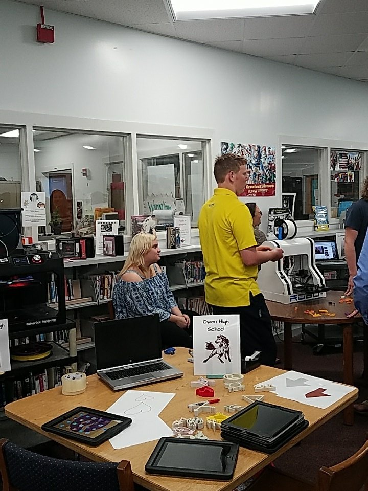 Community High shines with innovation and creativity: using their 3D printer with old discarded tech to make new tech tools! #BCS