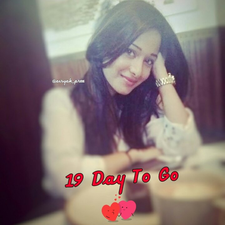 aisyah_yuniar's tweet photo. Stay counting days again 💃💃💃 #19DayToGo #HappyBrithDayPreetikaaRao #29May2017 https://t.co/6qboBqIOBp