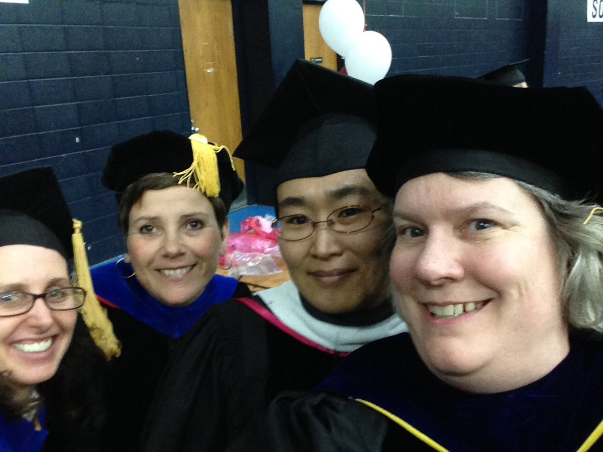 CDevlo's tweet photo. Faculty friends excited for another commencement #IUSB2017 https://t.co/BJZBGBJDeA